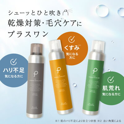 炭酸化粧水 ミスト化粧水 保湿ミスト スプレー化粧水 スプレー 炭酸ミスト レチノール 化粧水 炭酸美容 保湿 日中 メイクの上 プリュ PLuS カーボニック リバイバル ミスト RETINOL:オレンジラベンダーの香り 150g×2点セット ZZ 送料無料【2点：RETINOL】
